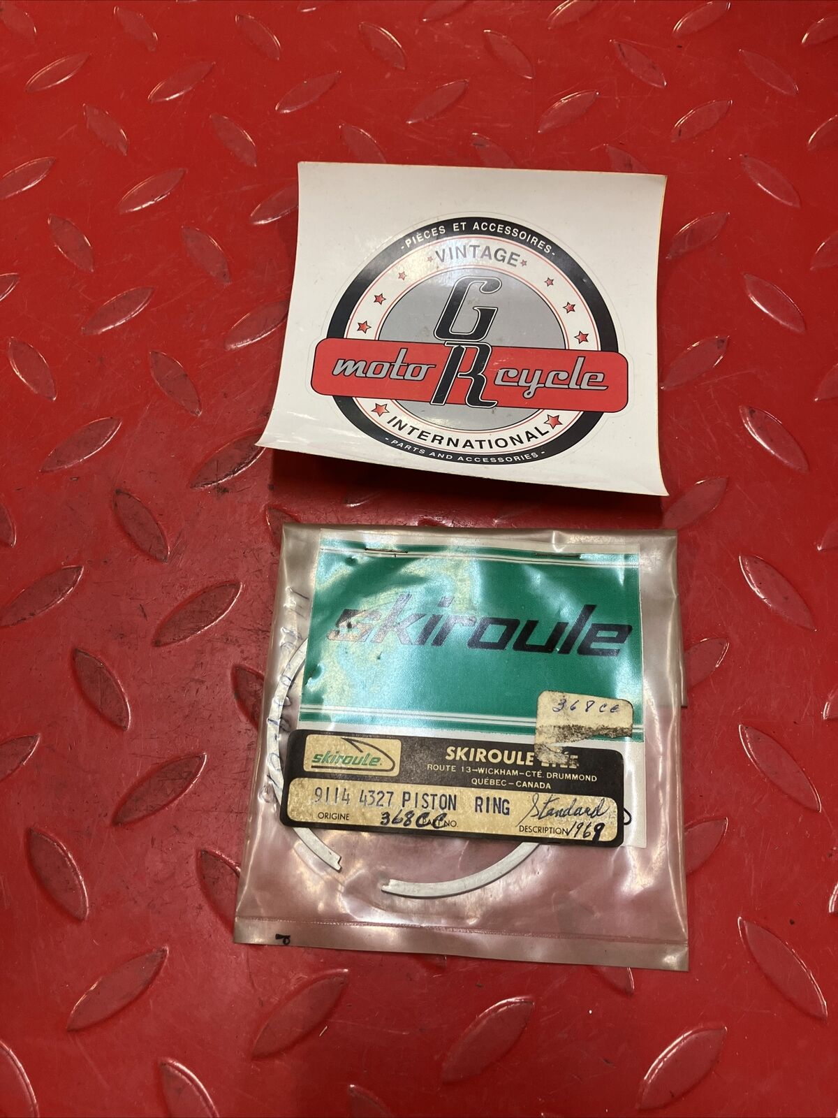 Nos Skiroule Piston ring Sachs 368 cc 9114-4327 1486-029-015 S1