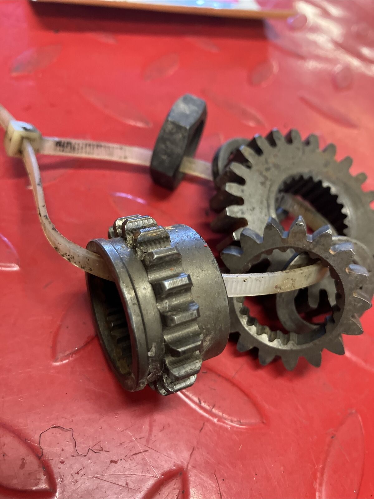 Honda XL350R 1986 crankshaft oil pump primary drive gear timing sprocket rotor