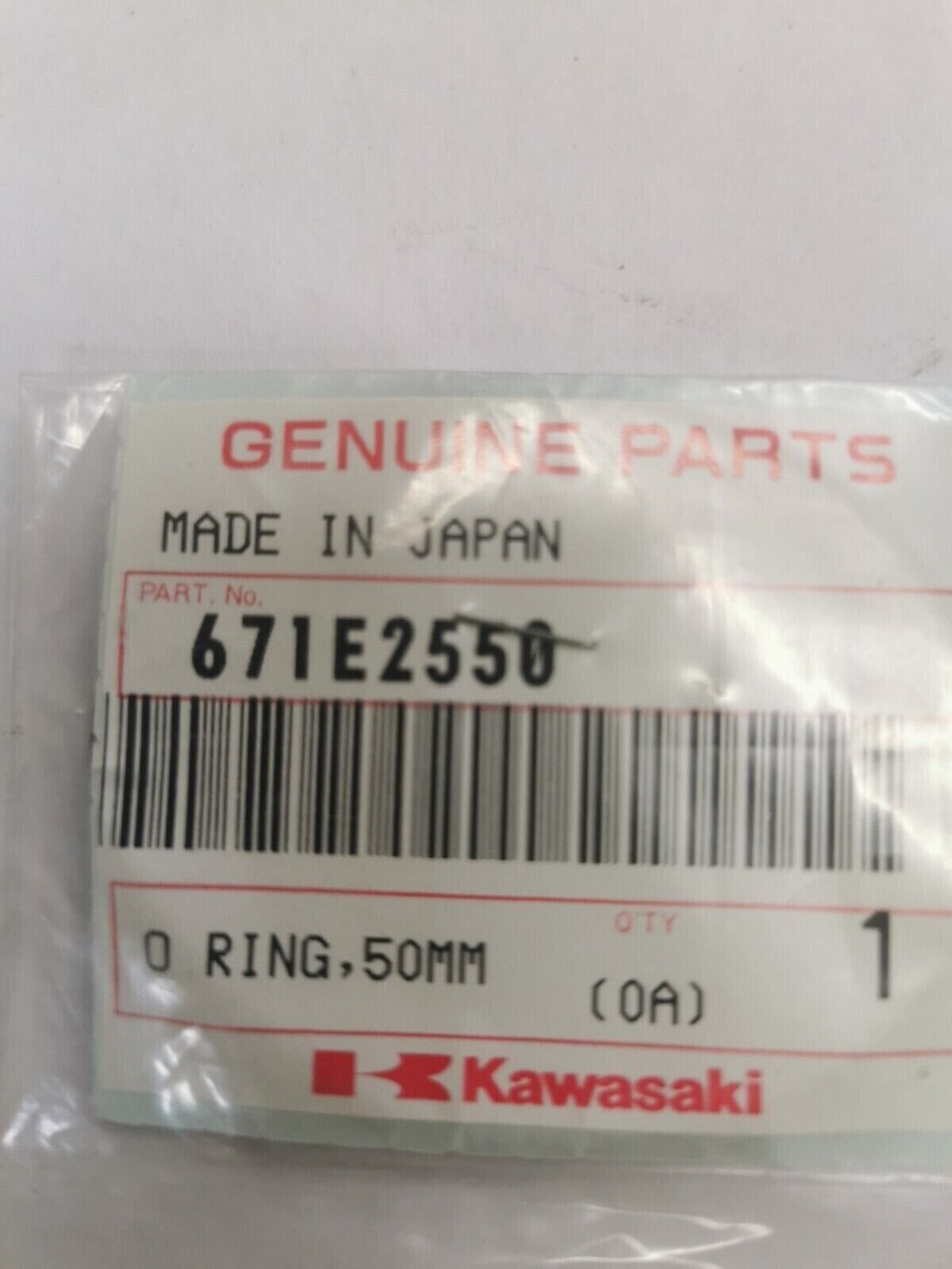 NOS KAWASAKI KX500 KXT250 KX250 1983 - 1995 O RING 671E2550 K32