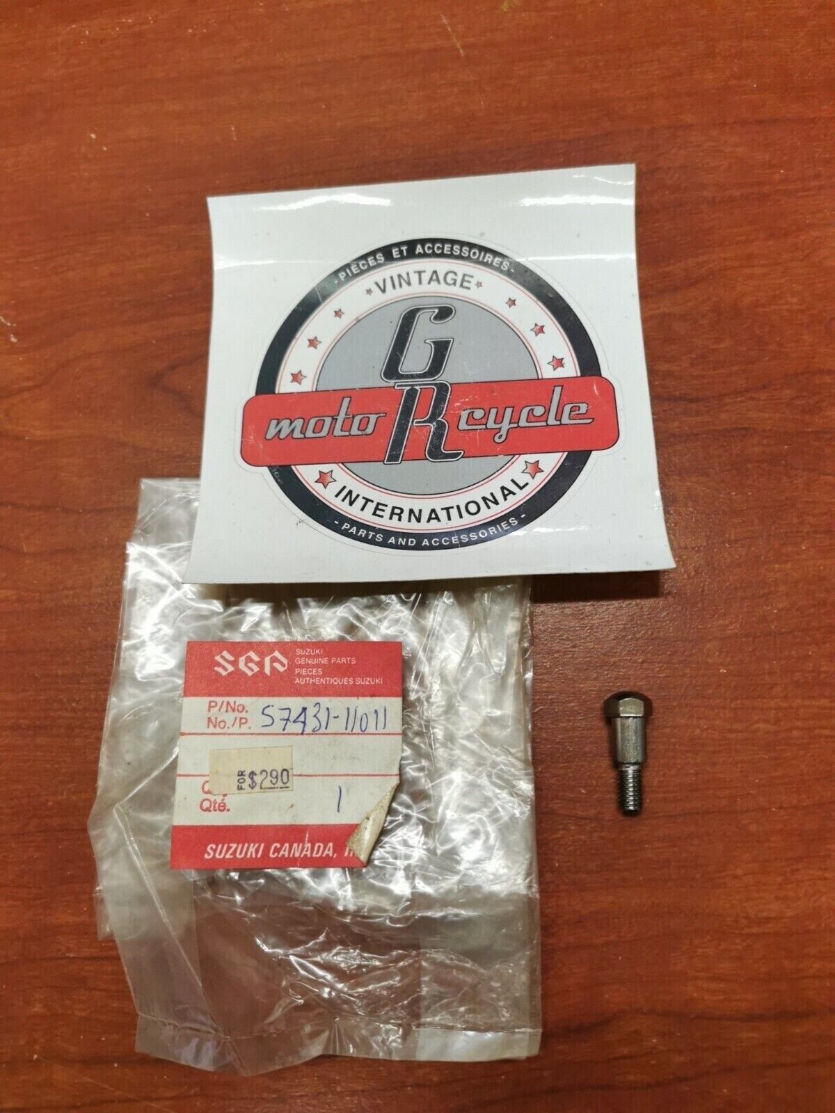 NOS Suzuki DR100 DR125 LEVER PIVOT BOLT 57431-11011 SUB. 57431-11013 S20