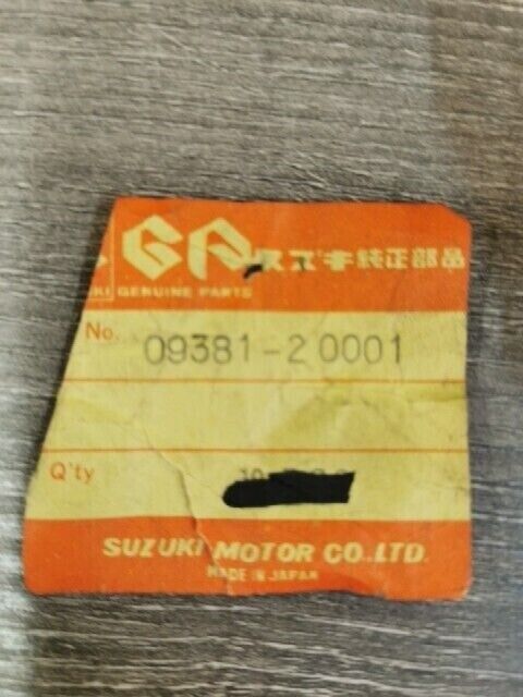 NOS SUZUKI DR370 1978 1979 DR400S GN400TX TM400 TS400 CIRCLIP 09381-20001 S57