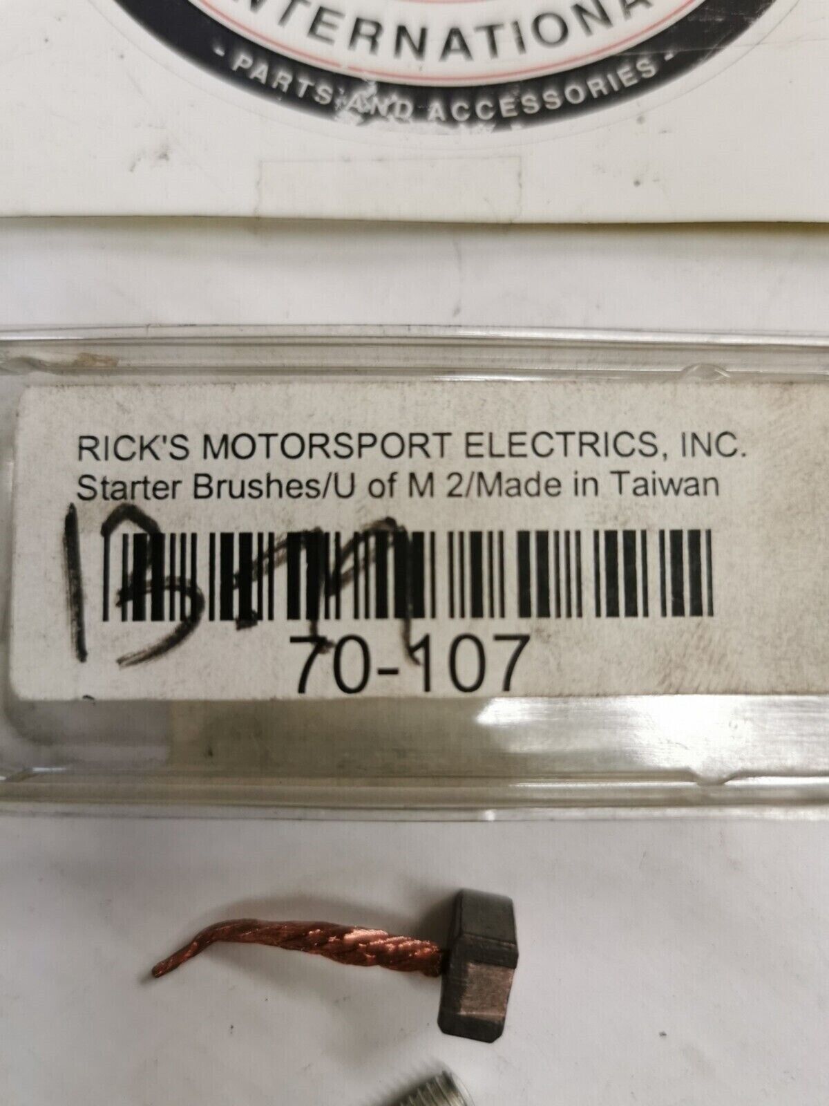 NOS RICKS MOTOSPORT Electrics Starter Motor Brushes QTY 2  70-107 J35