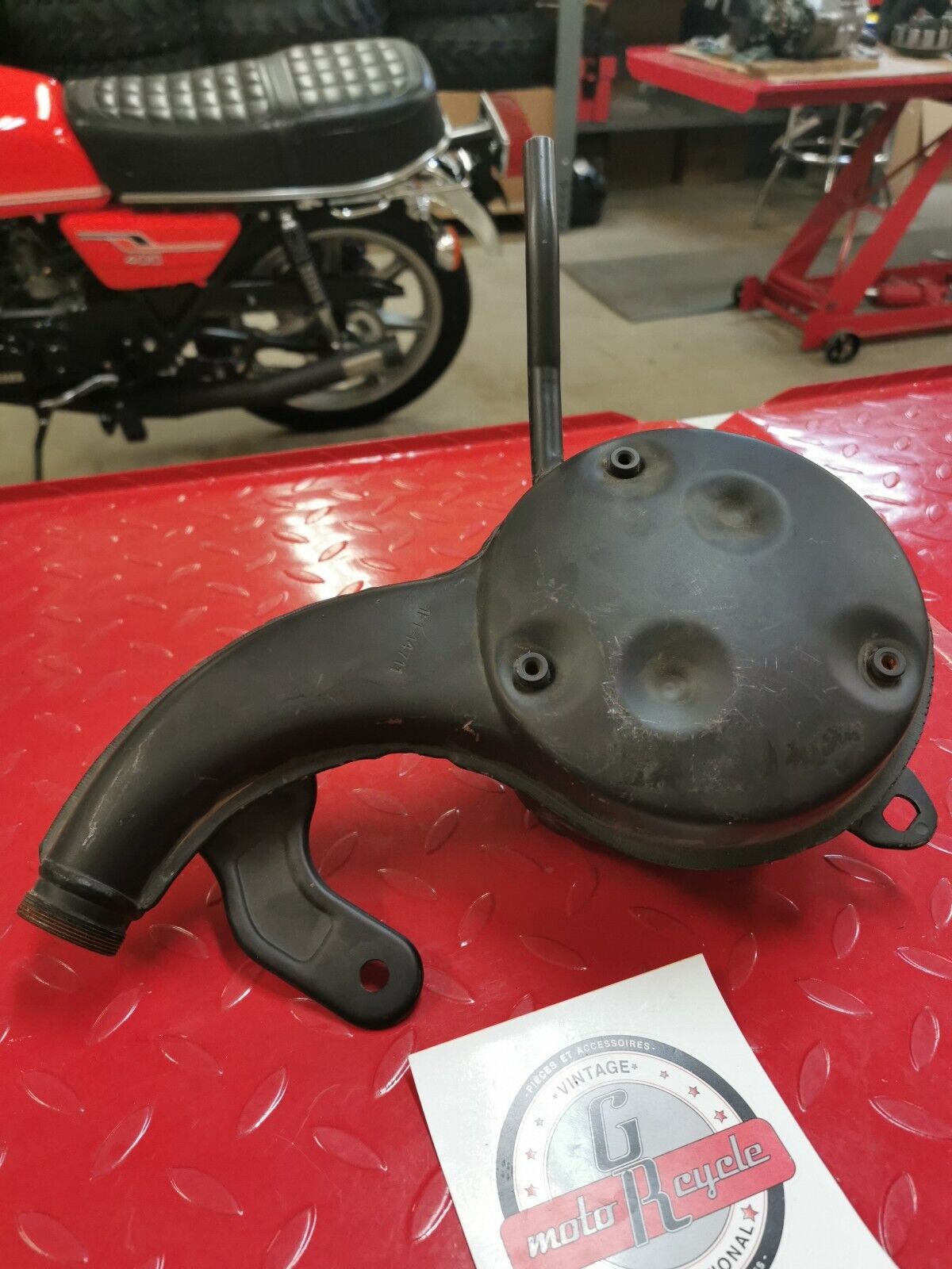 NOS Yamaha 1975 + LB50 CHAPPY 1F1 EXHAUST SILENCER PIPE MUFFLER 1F1-14711 Y10