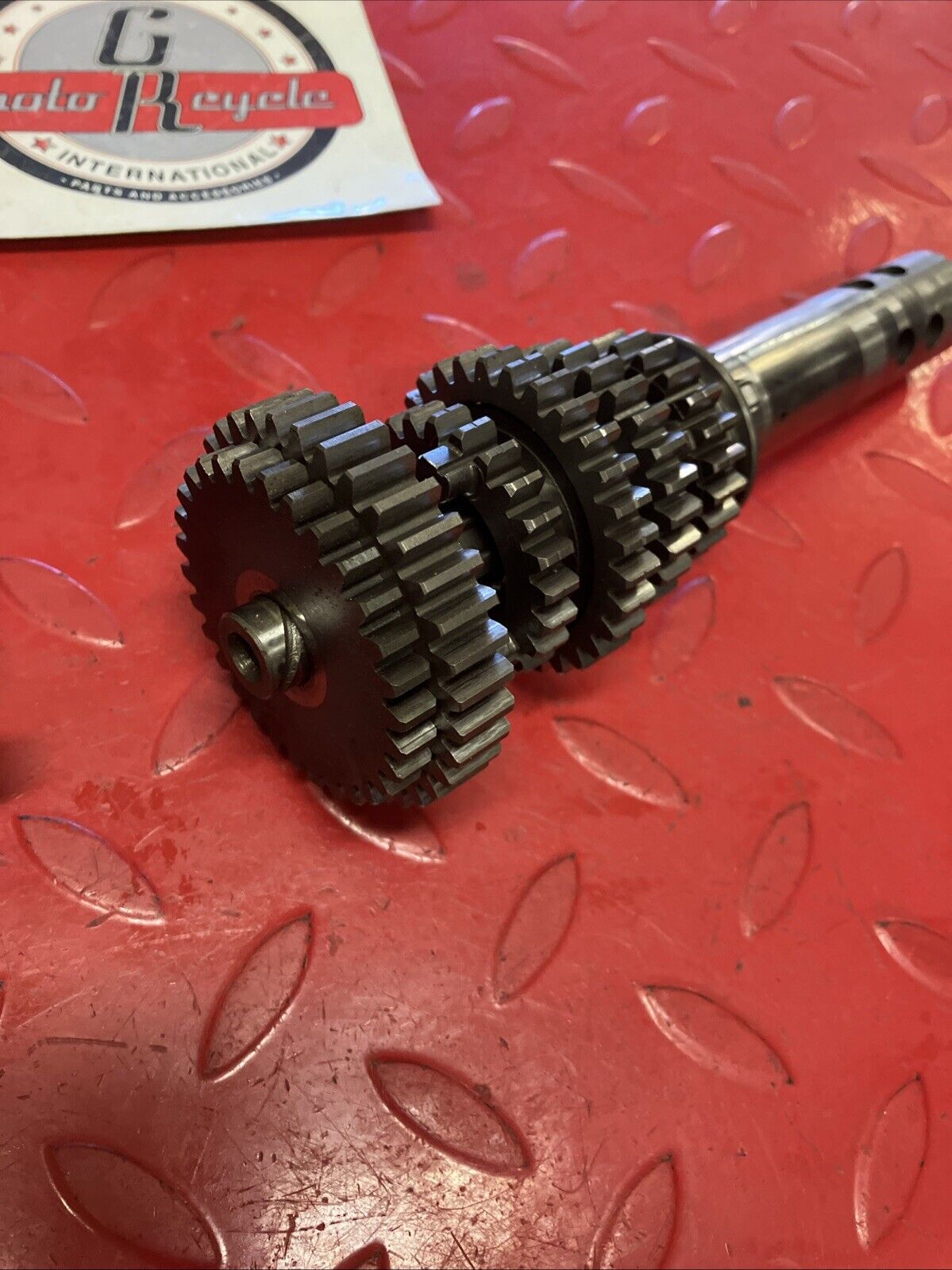 Kawasaki G4TR 1973 transmission mainshaft countershaft main counter shaft gear