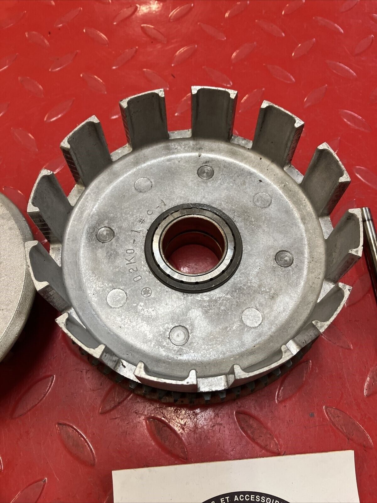 Yamaha RD400 1977 complete clutch assembly basket hub pressure plate
