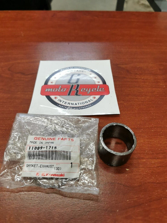 NOS Kawasaki KAF540 KLF220 KLF300 ZX600 EXHAUST PIPE GASKET 11009-1718 K25