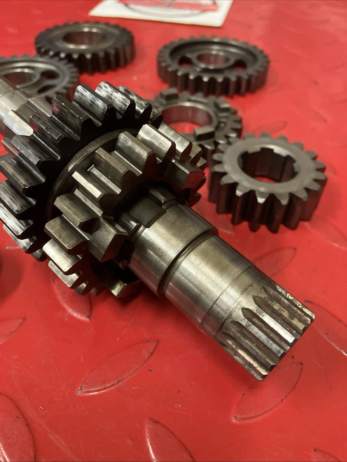 Honda CR250R 1991 Transmission shaft gear incomplete 1988 1989 1990