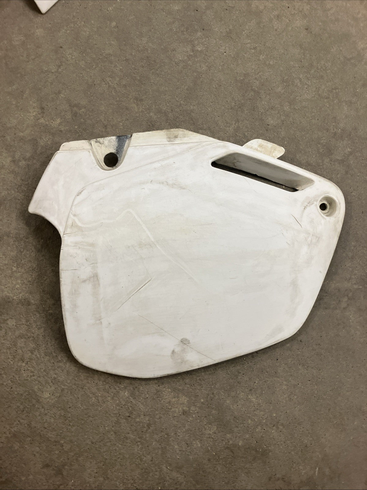 Honda CR250R 1991 1990 OEM Fender side cover number plate shroud KIT CR125R 1992