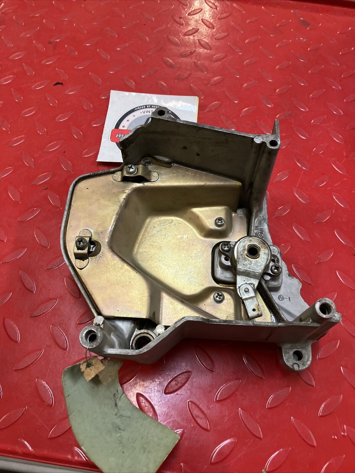 Kawasaki KZ1000 1981 1982 1983 left crankcase sprocket chain cover guard U1
