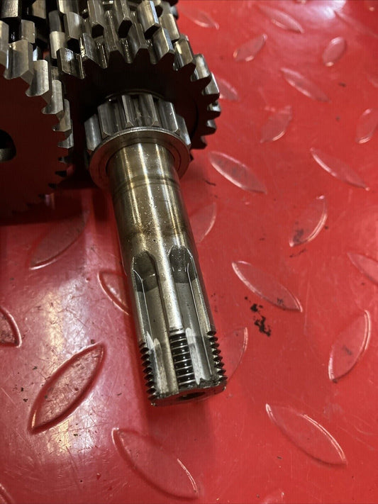 Kawasaki KDX200 1987 transmission tranny mainshaft countershaft 13127-1141