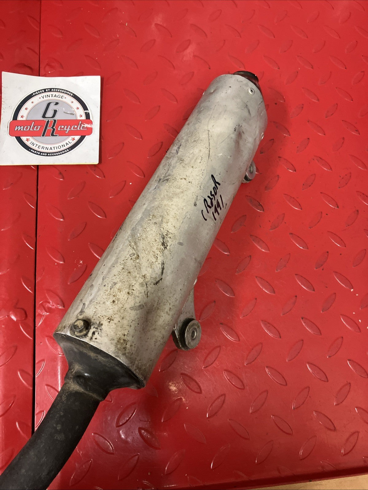 Honda CR250R 1991 OEM exhaust silencer muffler