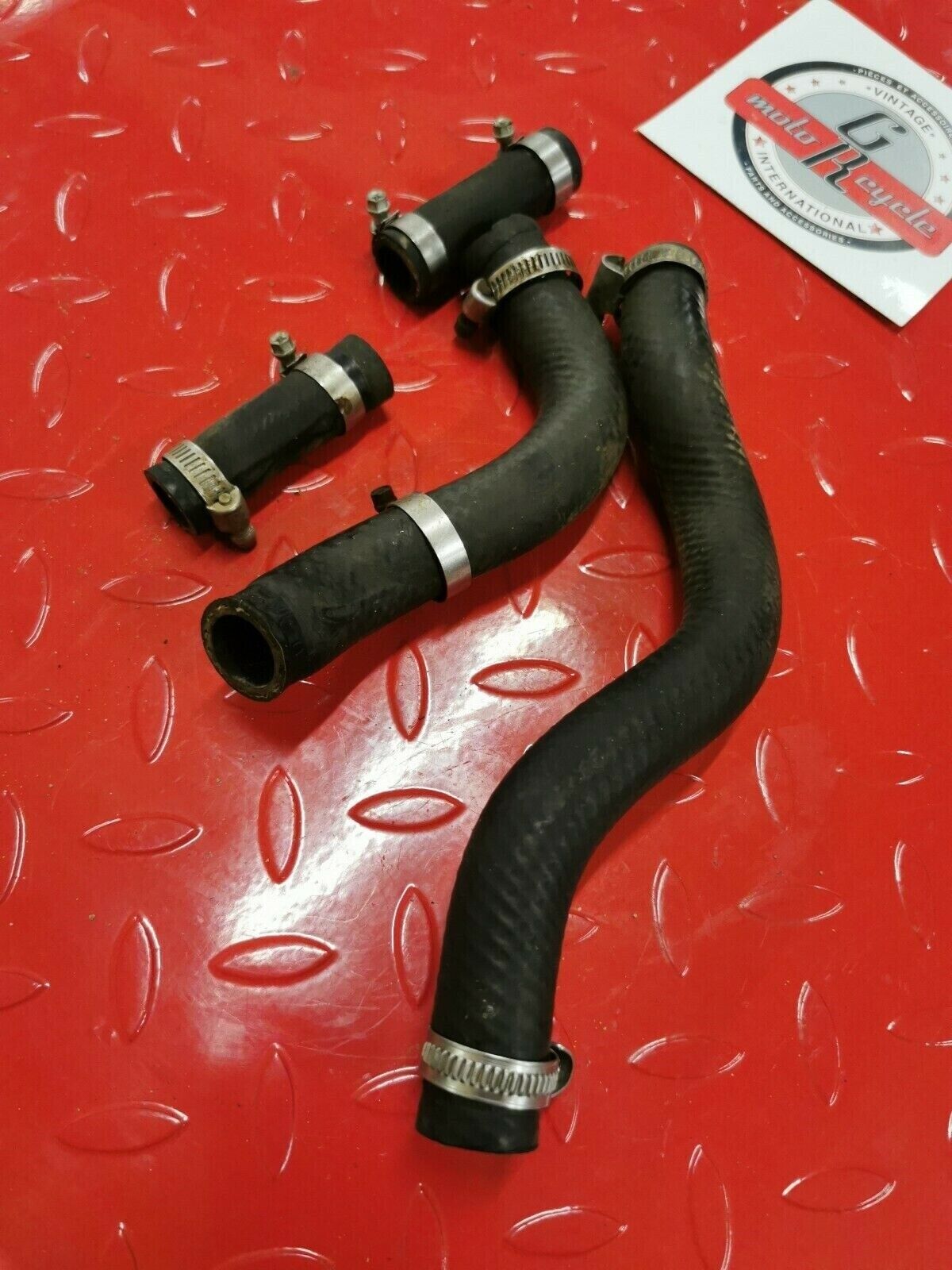 Suzuki RM250 2003 radiator hose inlet outlet pipe joint 17851-37F00 17852-37F00