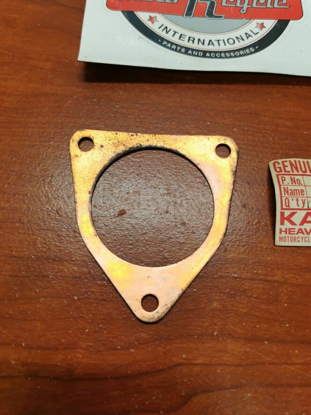 NOS Kawasaki 1974 - 1976 KX250 1975 1976 KX400 EXHAUST PIPE GASKET 18050-010 K36