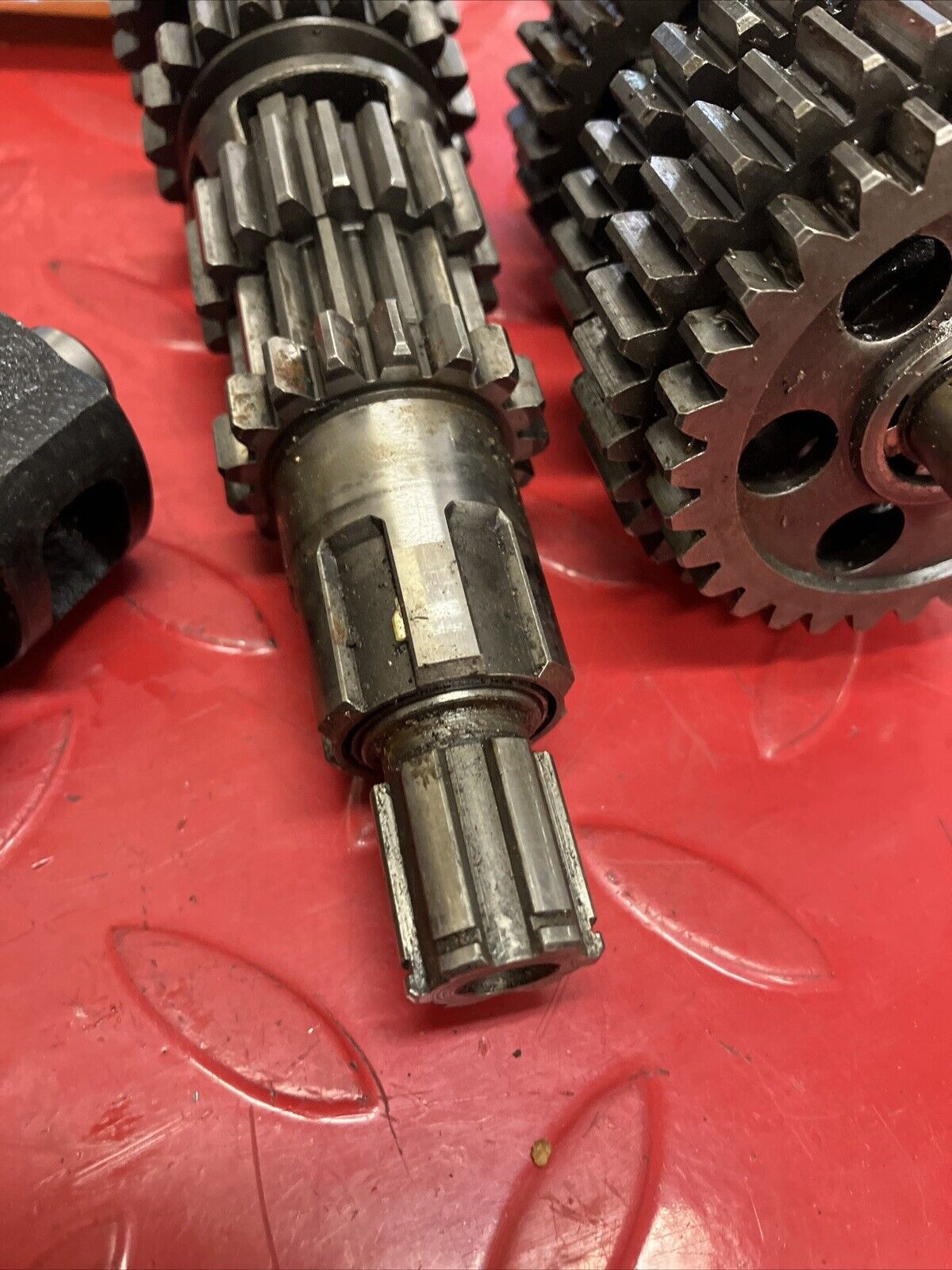 Honda XR75 1973 transmission fork drum shaft gear 1974 1975 1976
