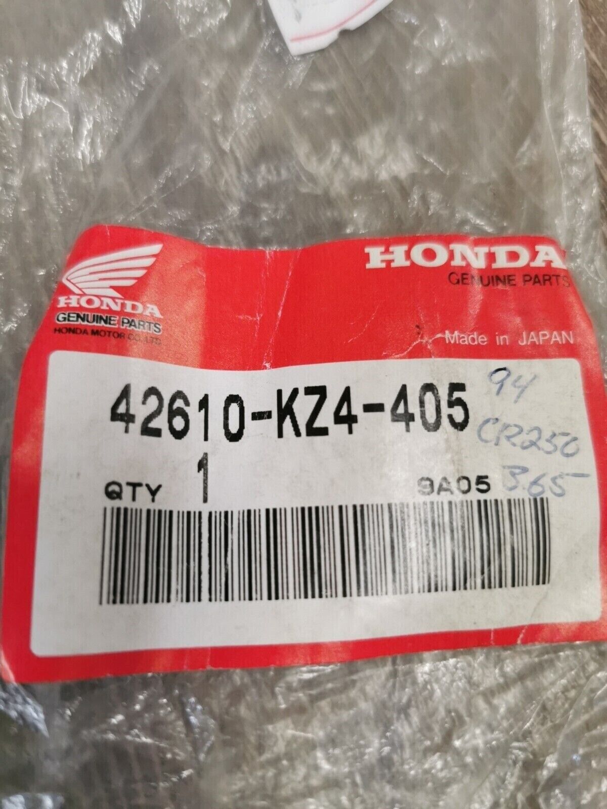 NOS HONDA CR125R CR250R CR500R REAR SPOKE SET A 42610-KZ4-405 H51