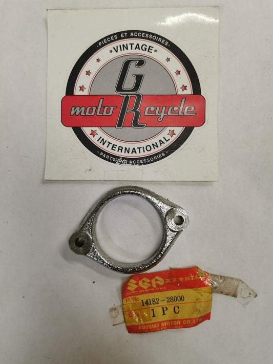 NOS SUZUKI TC125 TS185 RM100 RM125 EXHAUST PIPE CLAMP 14182-28000 S24
