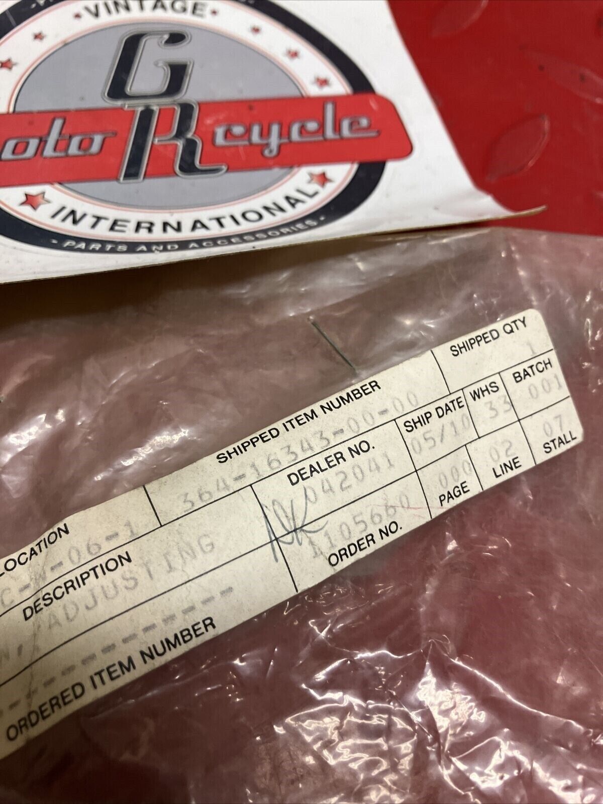 NOS YAMAHA CLUTCH ADJUSTING SCREW 364-16343-00-00 Y64