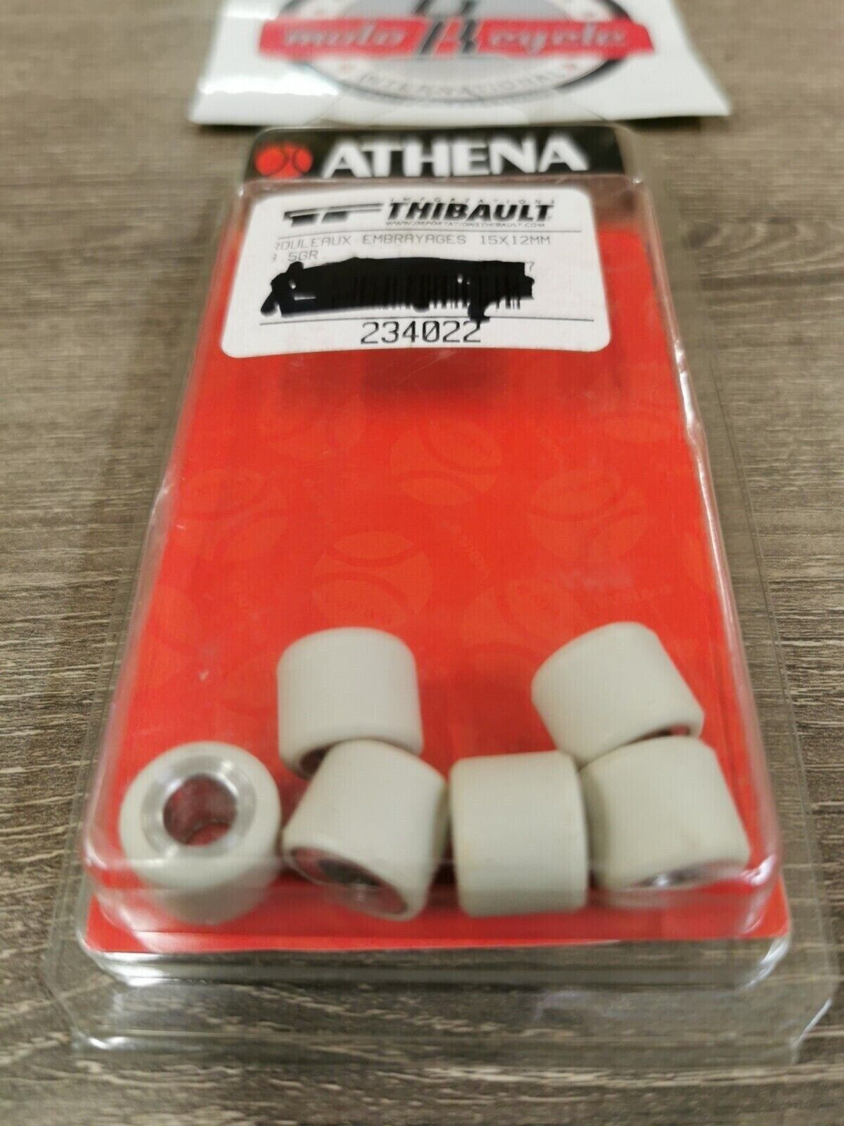 NOS ATHENA YW50F BWS50  Roller Kit Qty 6  15 x 12   3.5 g  S41000030P001 J32
