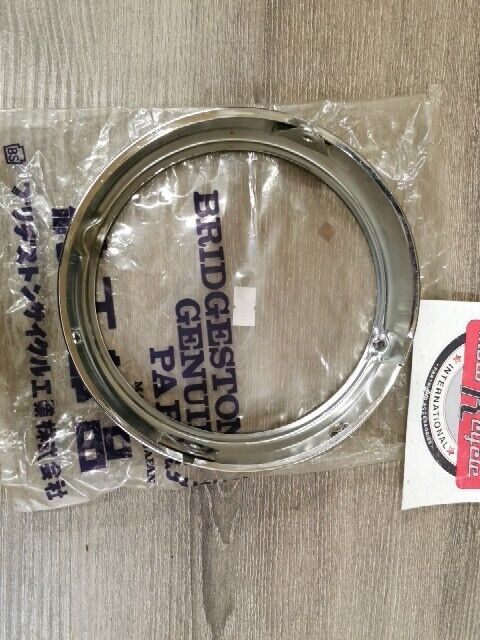 NOS BRIDGESTONE HEADLIGHT RIM 6" 1143 B1