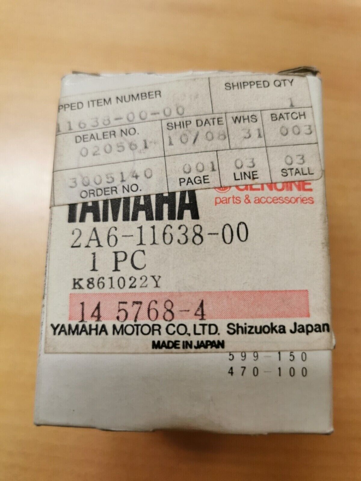 NOS YAMAHA DT125 1978 - 1980 PISTON OVERSIZE 1.00 2A6-11638-00 Y45
