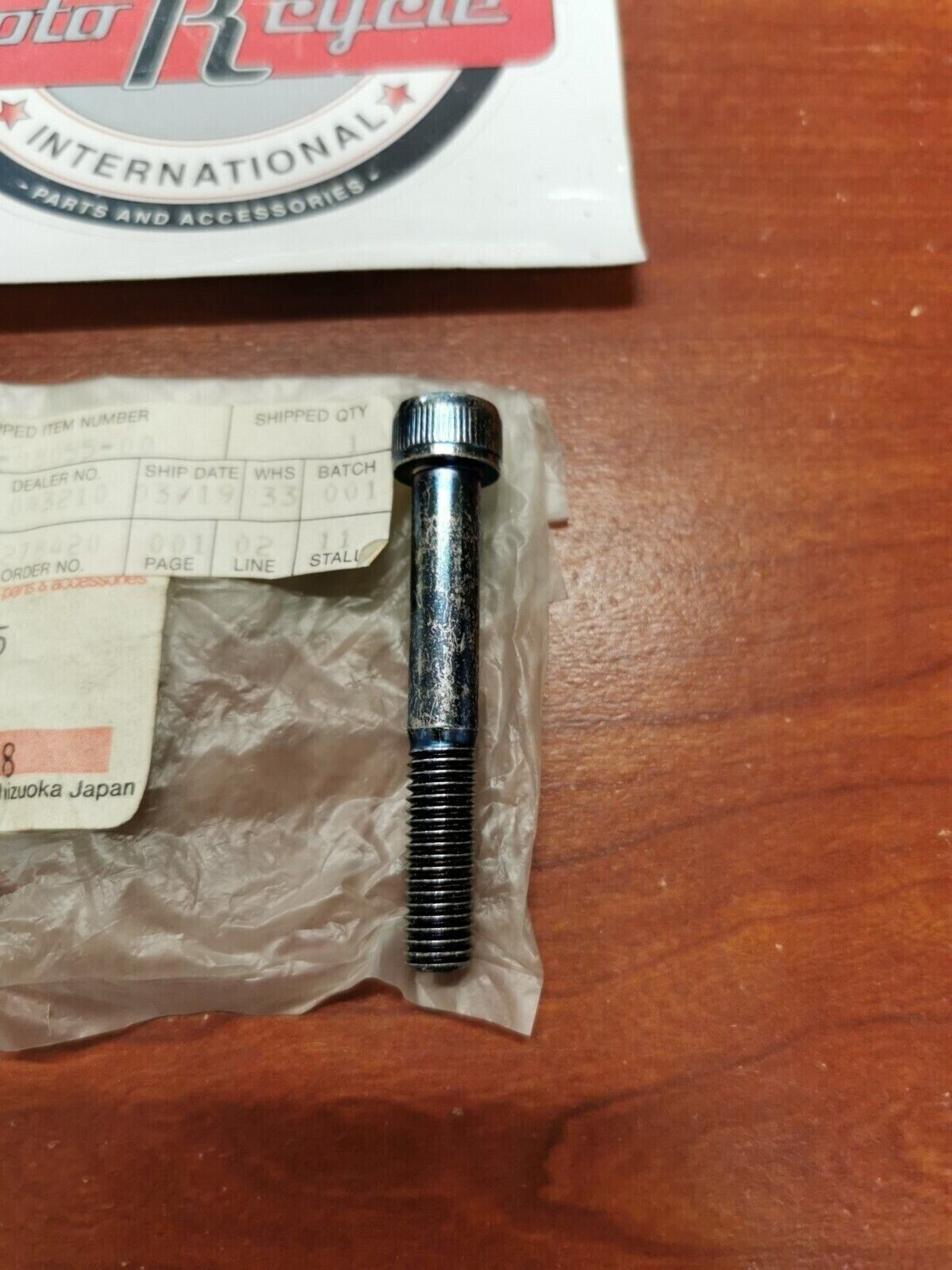 NOS YAMAHA YP20 YP40 XV750 SOCKET BOLT 91311-08055-00 SUB. 91317-08055-00 Y72