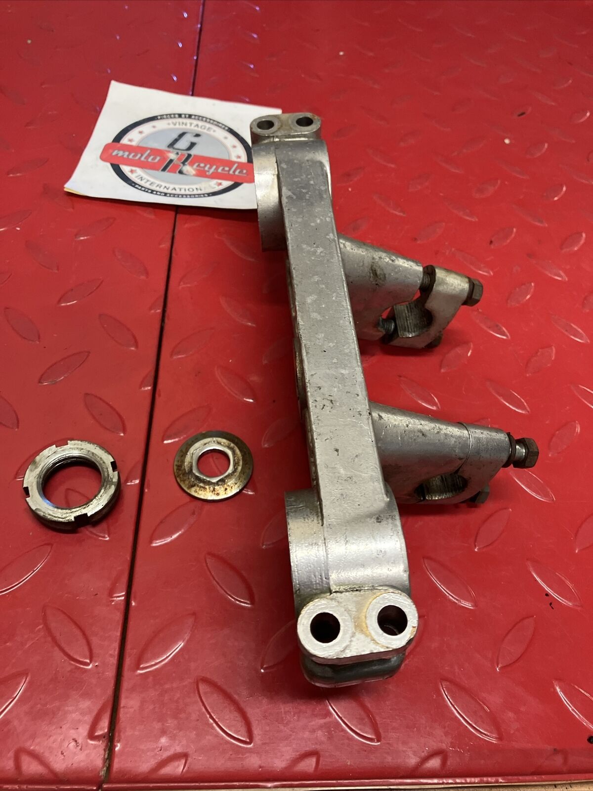Kawasaki KX125 1980 steering stem head top triple clamp tree