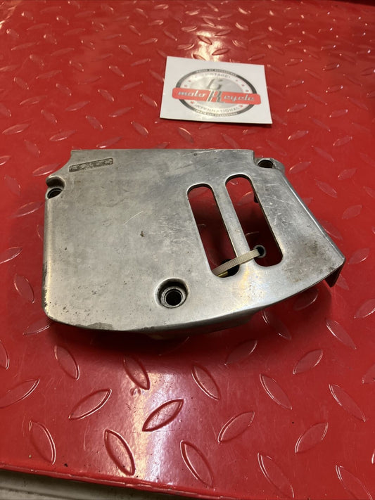 Suzuki LS650 Savage 1986 left crankcase engine front sprocket guard cover case