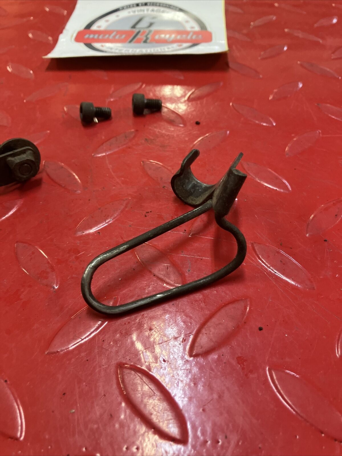 Yamaha DT200 1984 cable hose guide bracket set