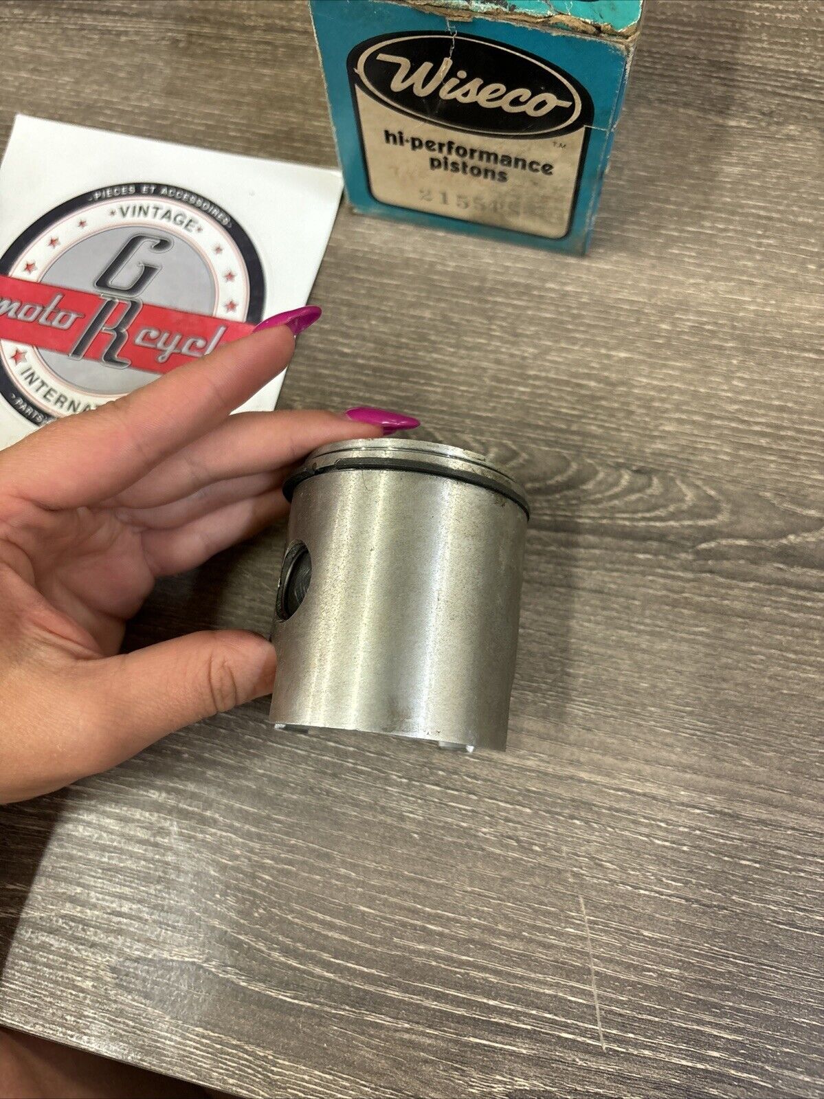 NOS WISECO SKI-DOO ROTAX 340 TNT OLYMPIC PISTON MISSING 1 RING 2155PS J62