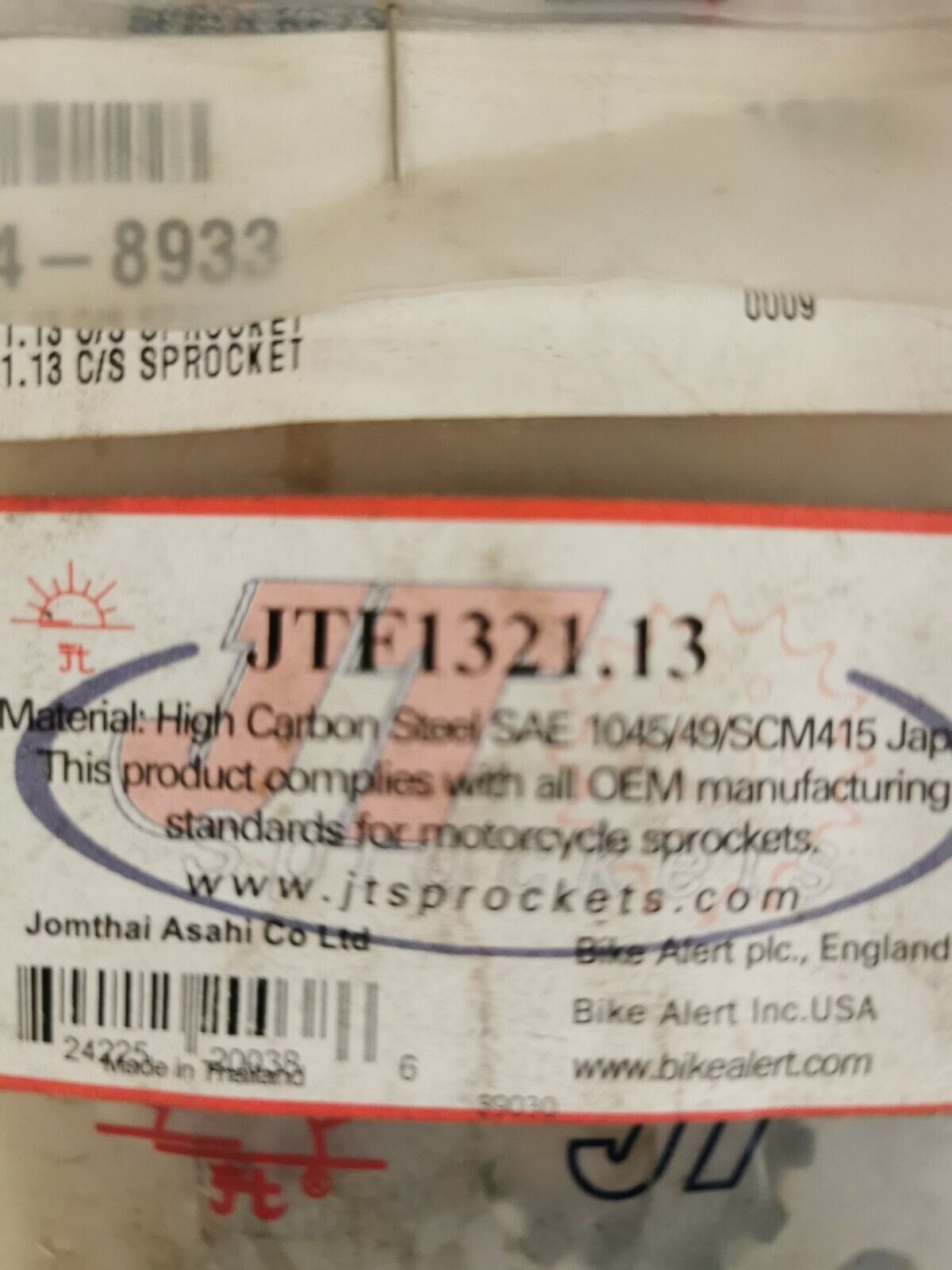 NOS JT CBR250R CRF250L CB300F Steel Front SPROCKET 13T JTF1321.13 J19