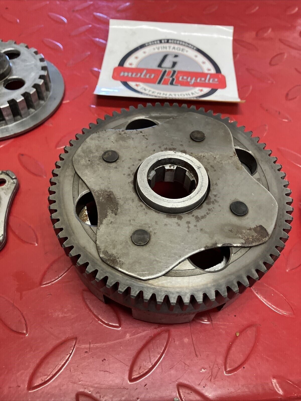 Honda XR75 1973 clutch basket hub pressure plate 1974 1975 1976