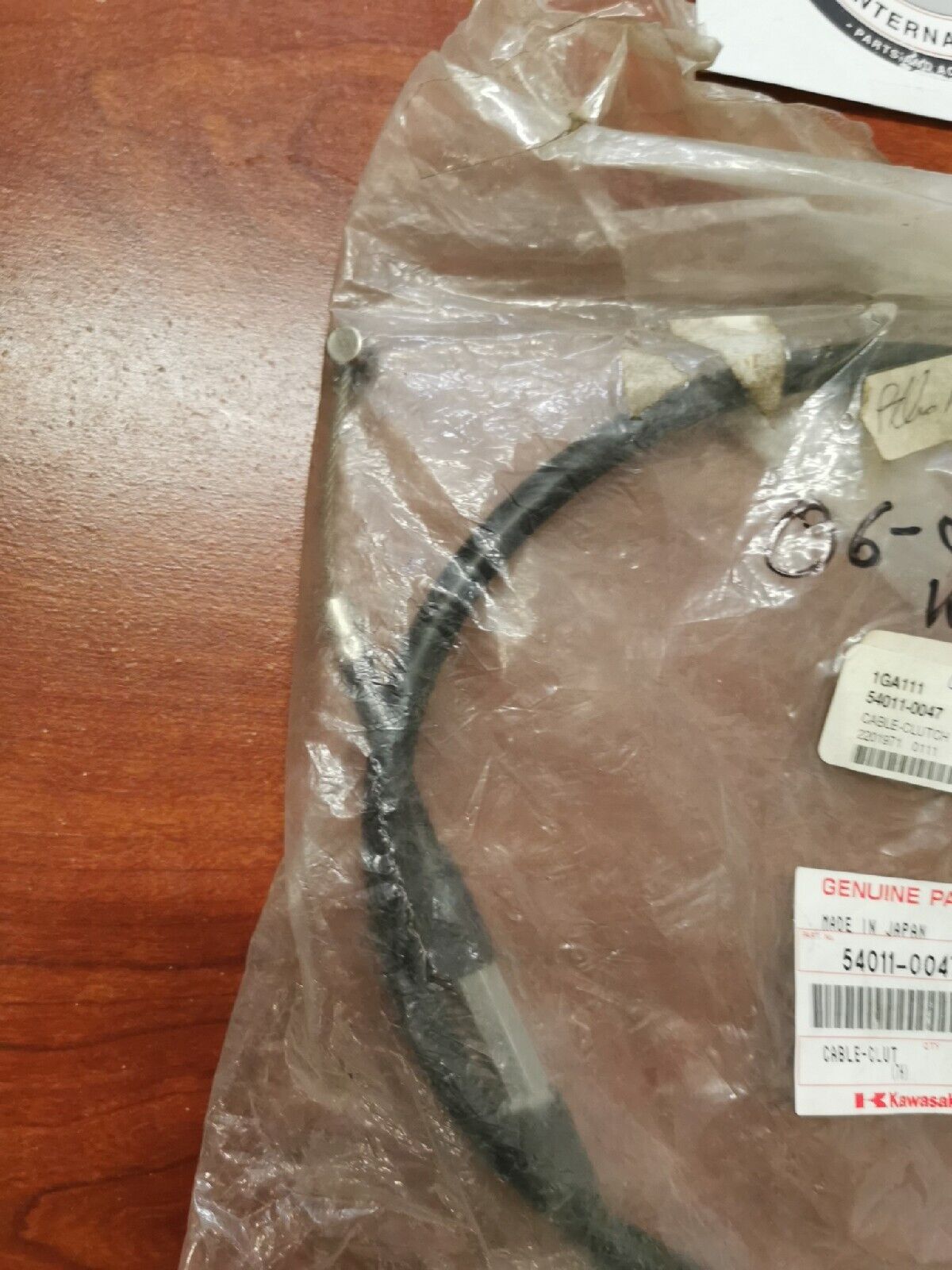 NOS Kawasaki 2006 2007 KX250 CLUTCH CABLE 54011-0047 K22