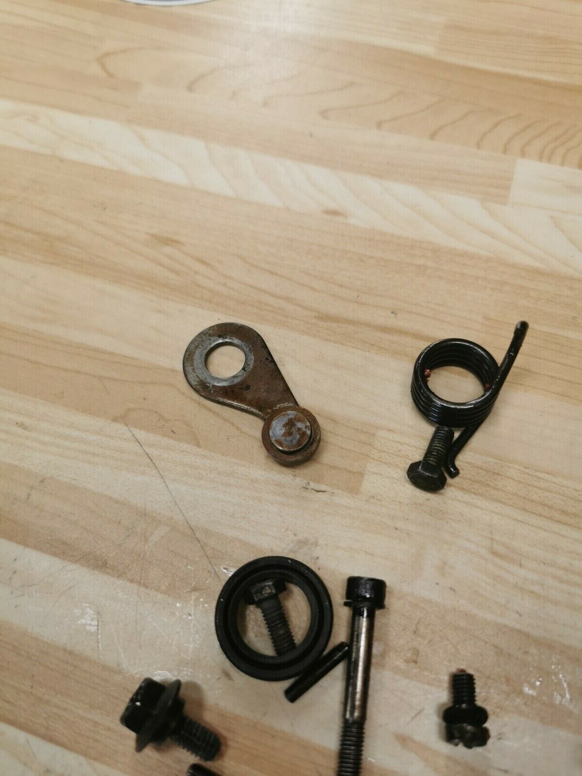 Yamaha YZ125 1985 transmission gearshift gear shift drum cam lever spring