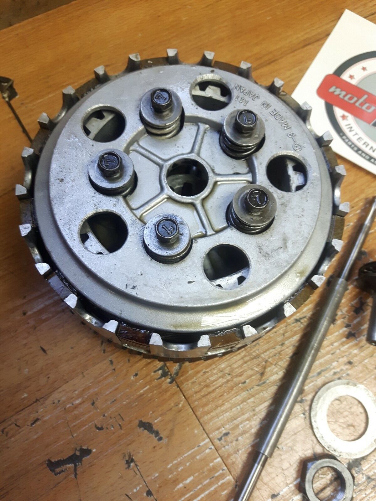 Kawasaki KLX125L 2003 complete clutch basket hub pressure plate 2004 2005 2006