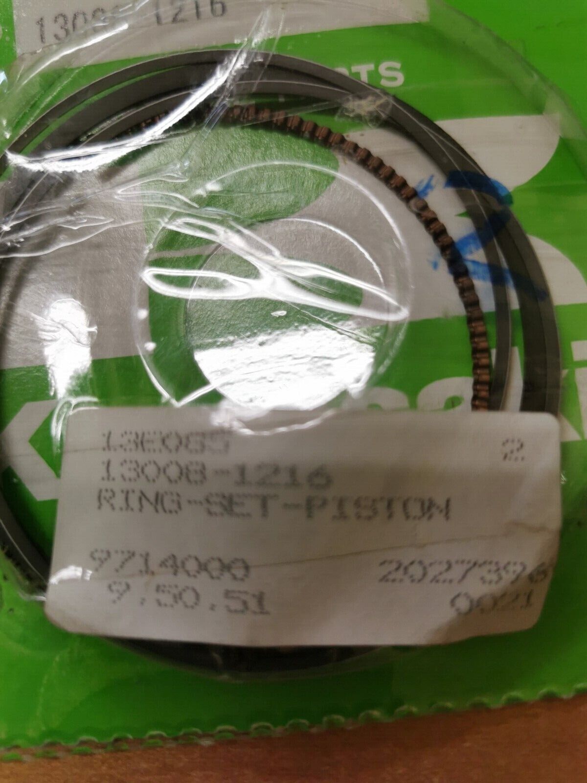 NOS KAWASAKI 2003 Ninja ZX-6RR ZX600 K1 RING SET PISTON 13008-1216 K6