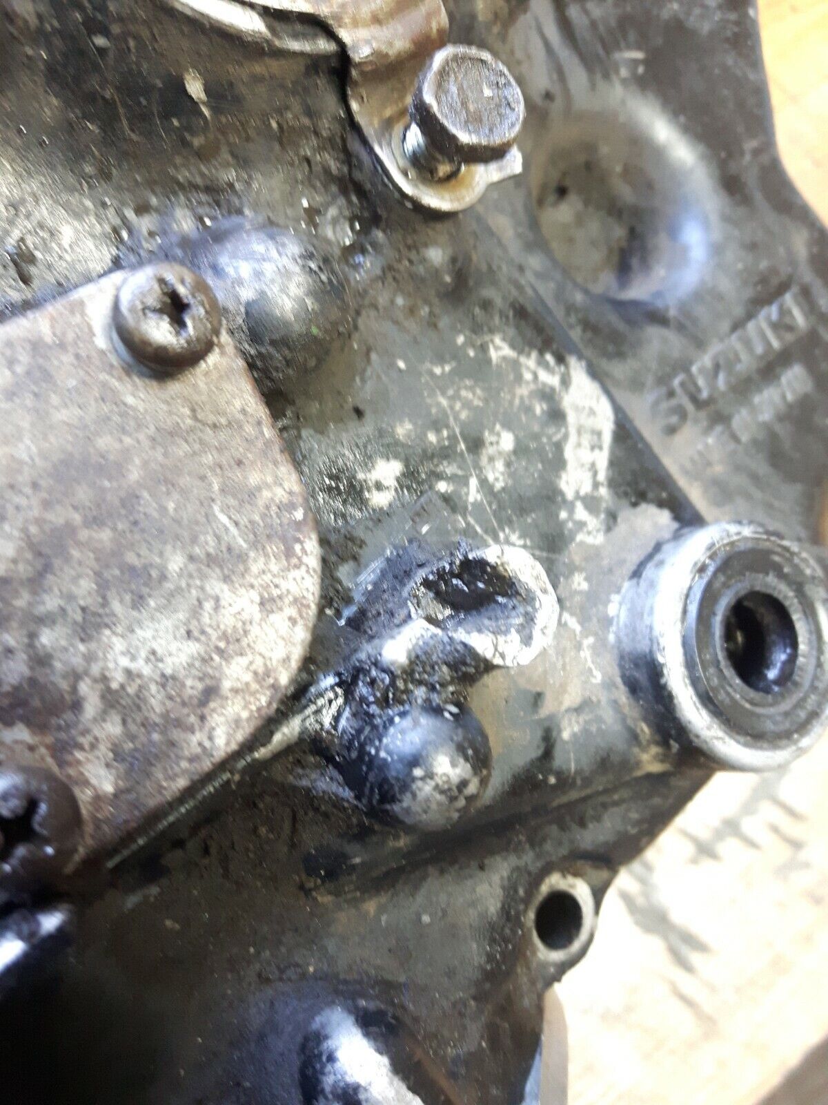 Kawasaki KLX125L 2003 crankcase crank cases left right 2004 KLX125
