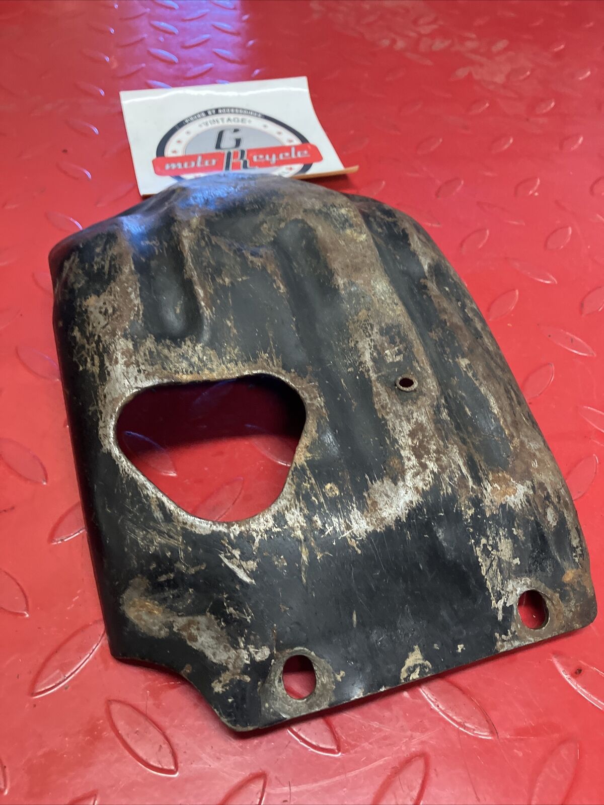 Honda XR75 1973 Skidplate crankcase protector 1974 1975 1976