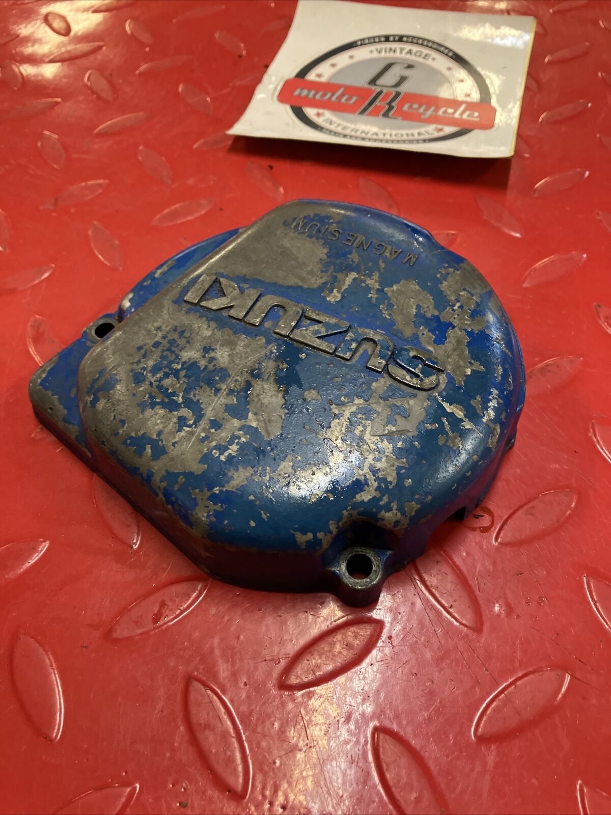 Suzuki RM125 1987 left crankcase stator cover 1988