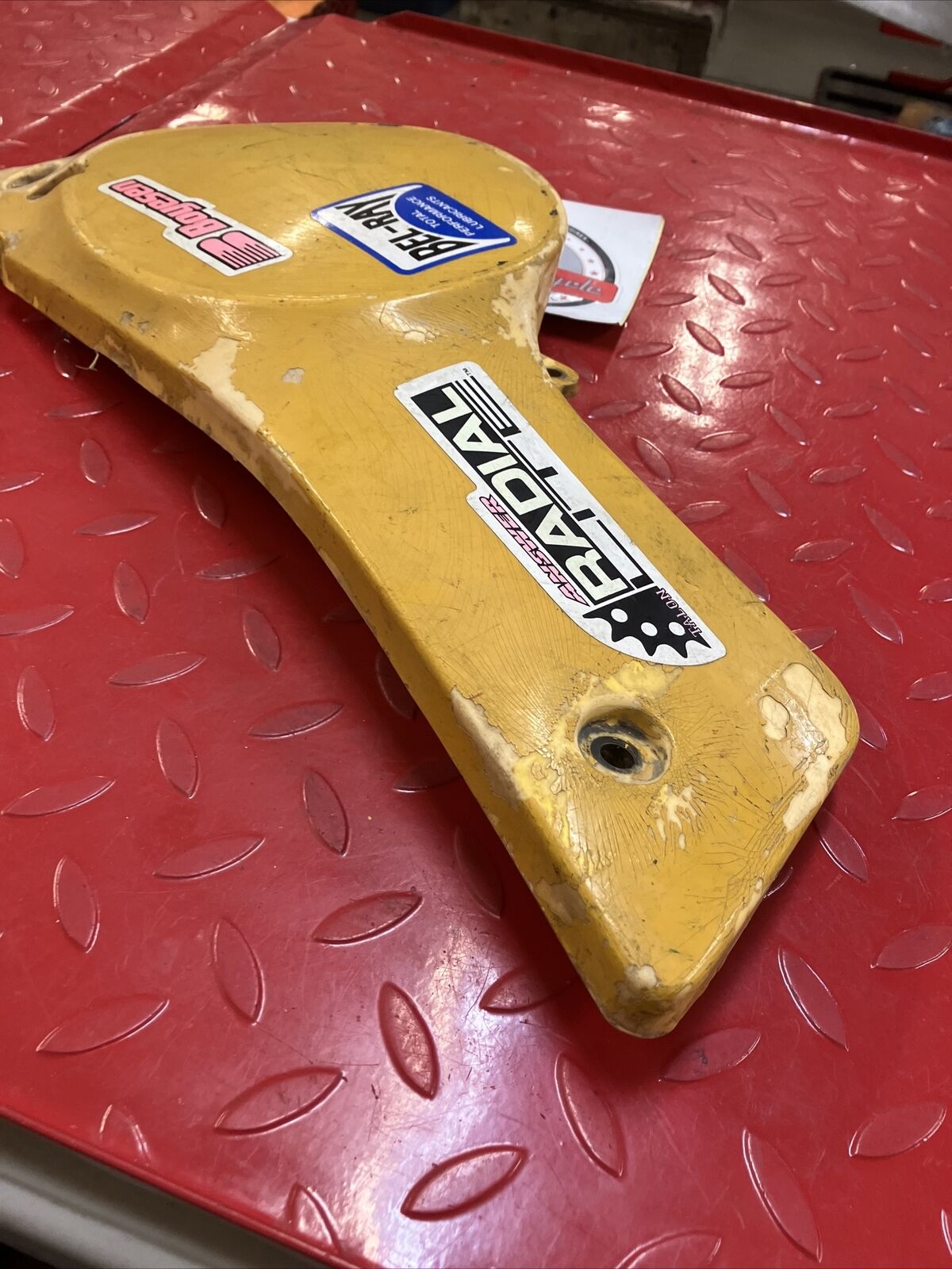 Suzuki RM80 1979 left side cover panel fairing