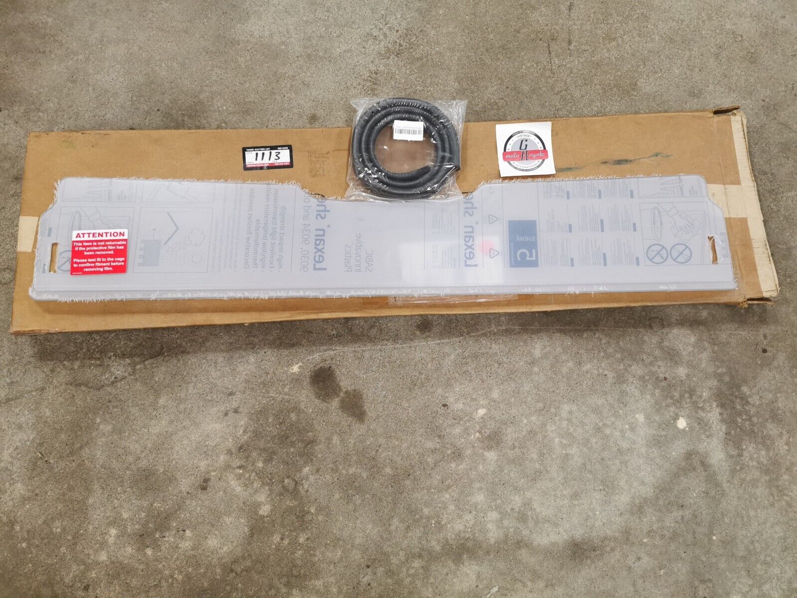 NOS SUPERATV Wolverine X2 Windshield Half HWS-Y-WV-X4-75