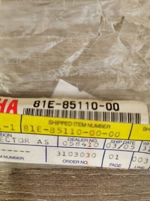 NEW NOS YAMAHA ET340K VX600XT VT480B REFLECTOR ASSEMBLY 81E-85110-00-00 Y108