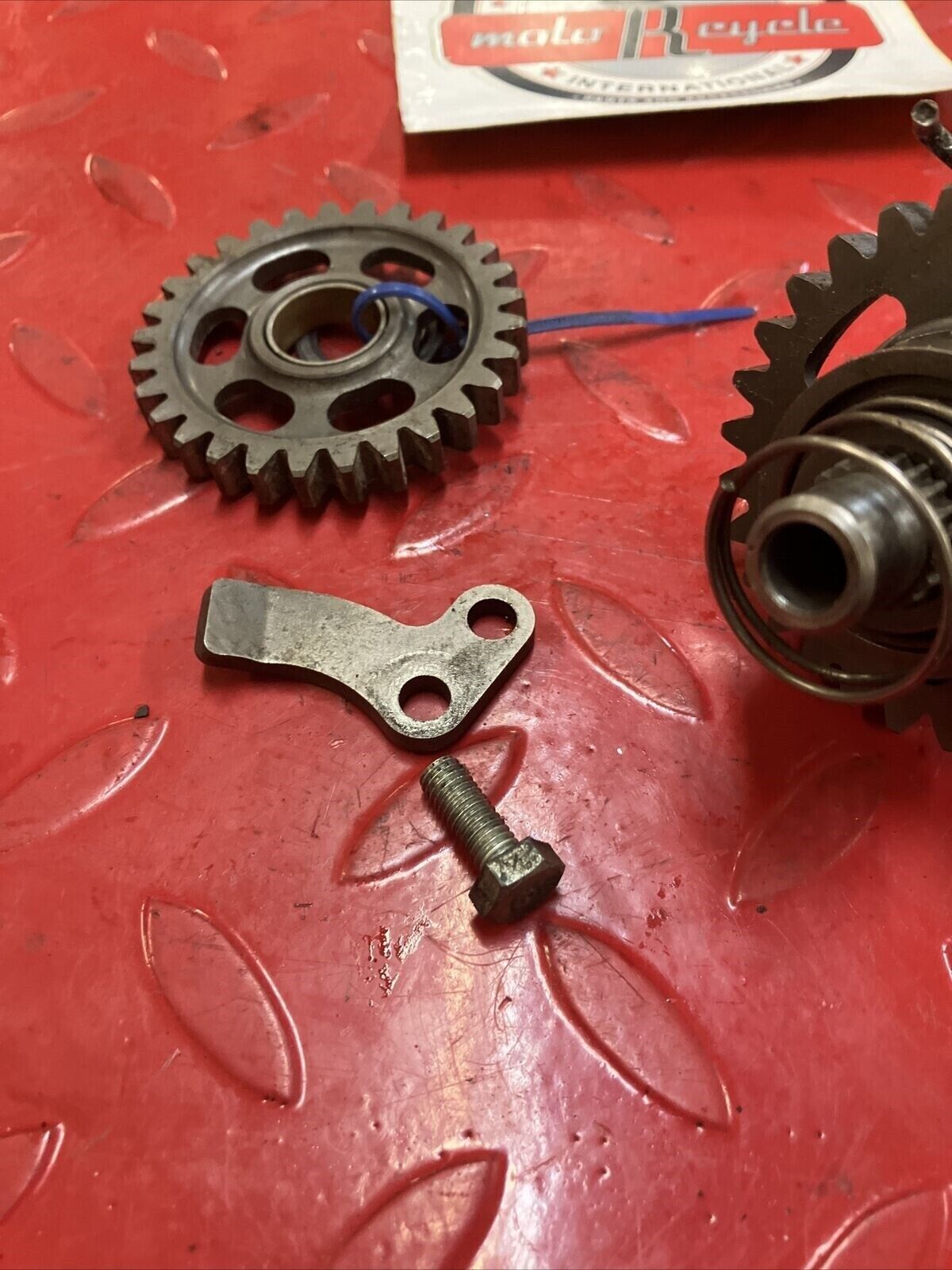 Honda CR125R 1988 kickstarter kick starter spindle shaft gear 28251-KS6-000