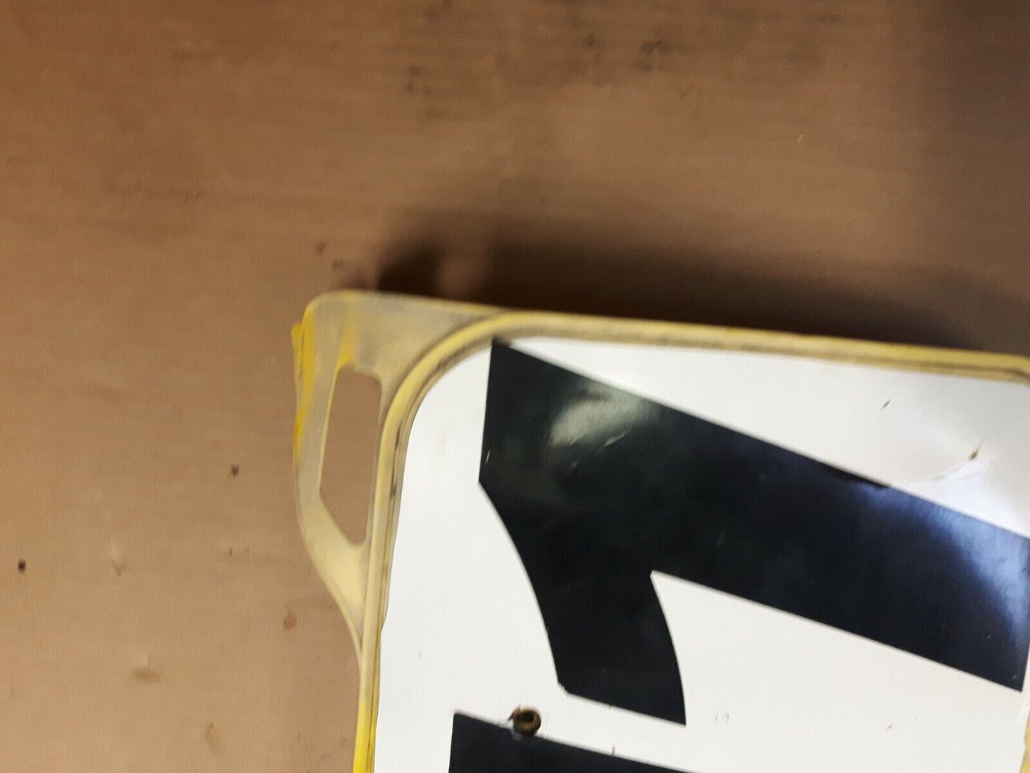 Suzuki RM250 1990 front number plate cover panel 1989 yellow