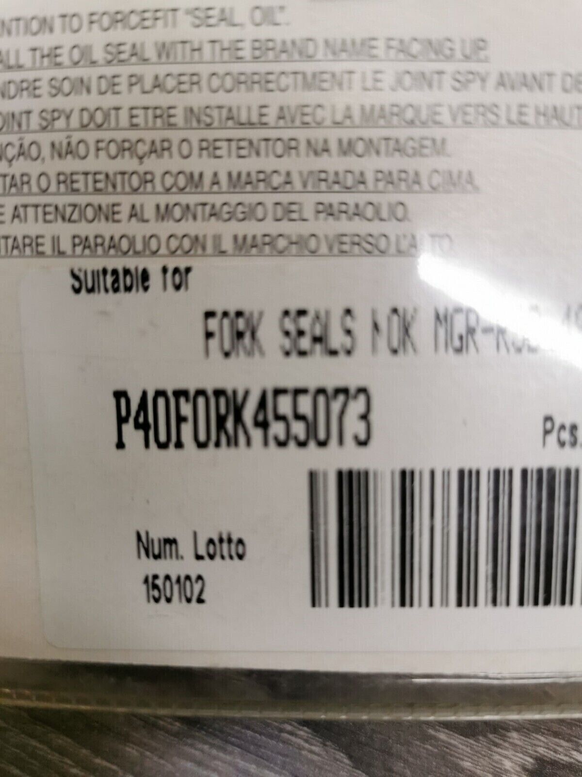 NOS ATHENA FORK OIL SEALS 49x60x10 P40FORK455073 J18