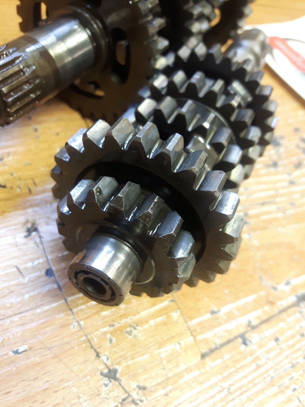Kawasaki KLX125L 2003 transmission input output gear shaft 2004 2005 2006 KLX125