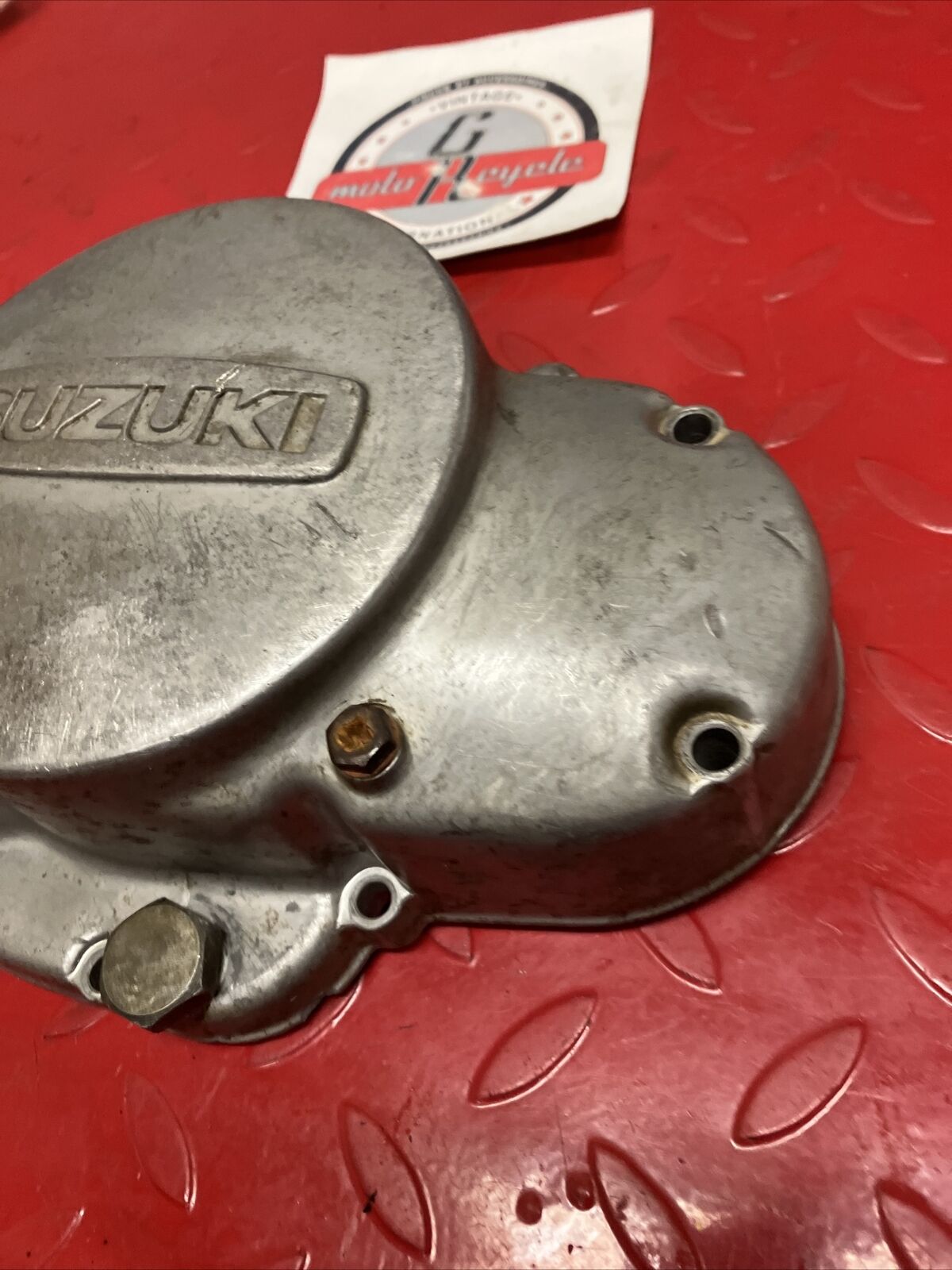 Suzuki TC125 1972 Right crankcase clutch cover TS125