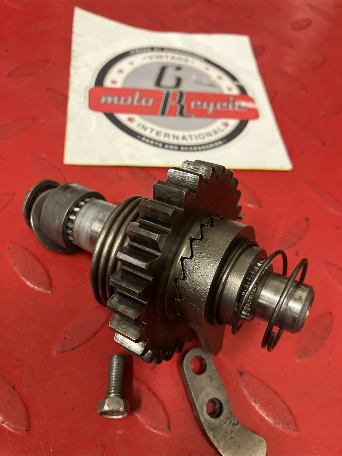 Honda CR250R 1991 Kickstarter kick starter spindle shaft gear 1988 1989 1990