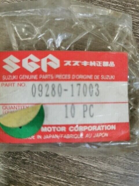 NOS SUZUKI ALT125 AN125 AN250 AN400 DL1000 DL650 DR125SE O RING 09280-17003 S48