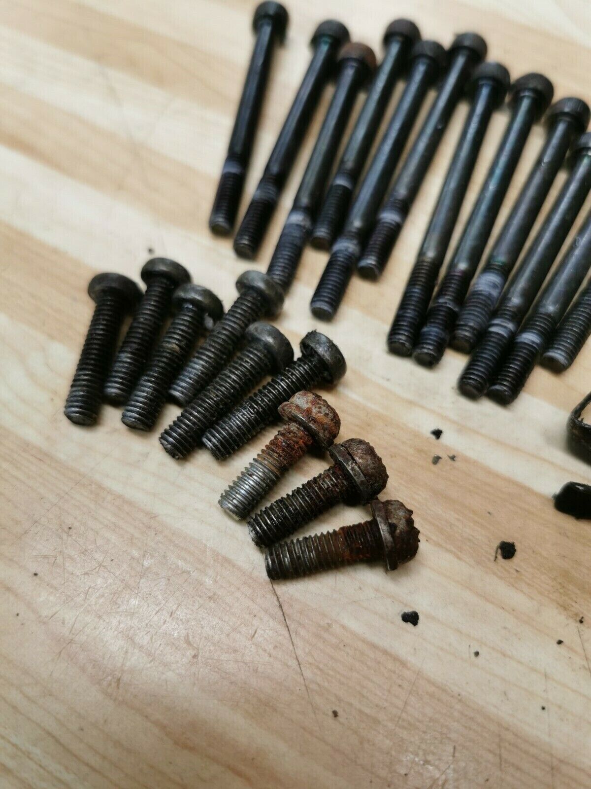 Yamaha IT250 1980 engine motor bottom end crankcase / cover hardware bolt