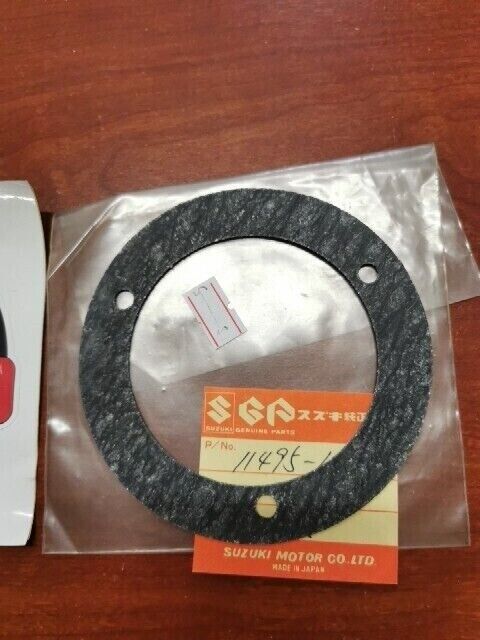 NOS Suzuki 1969 T20 TC250 CLUTCH RELEASE ADJUSTING CAP GASKET 11495-11000 S32